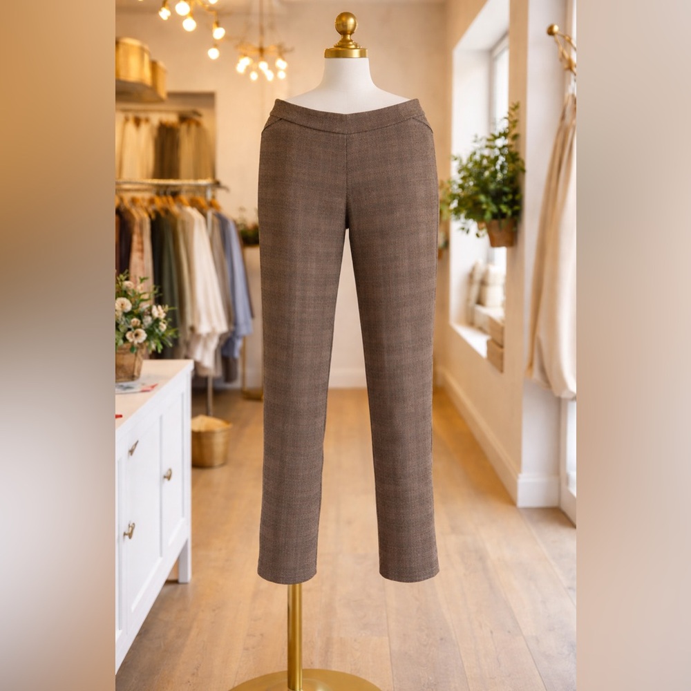 Stretch Tweed-look Pants